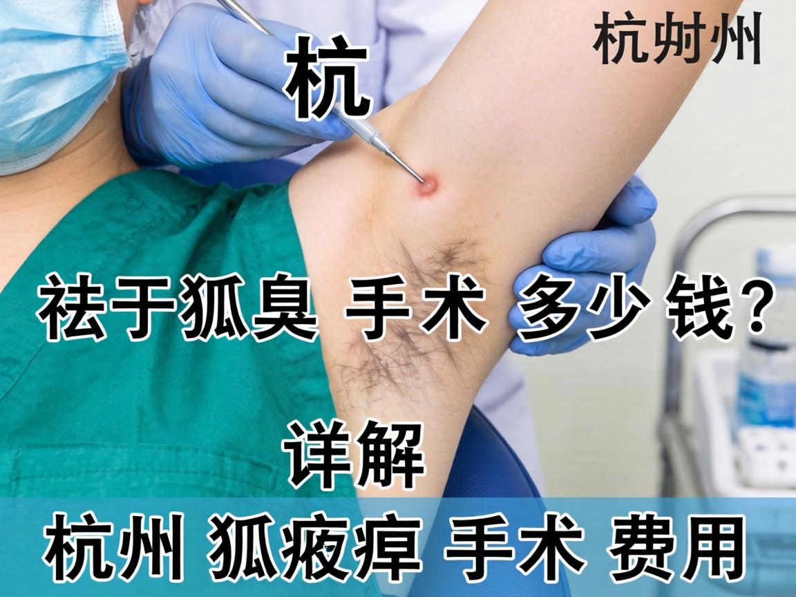 杭州祛狐臭手术多少钱？详解杭州狐臭手术费用