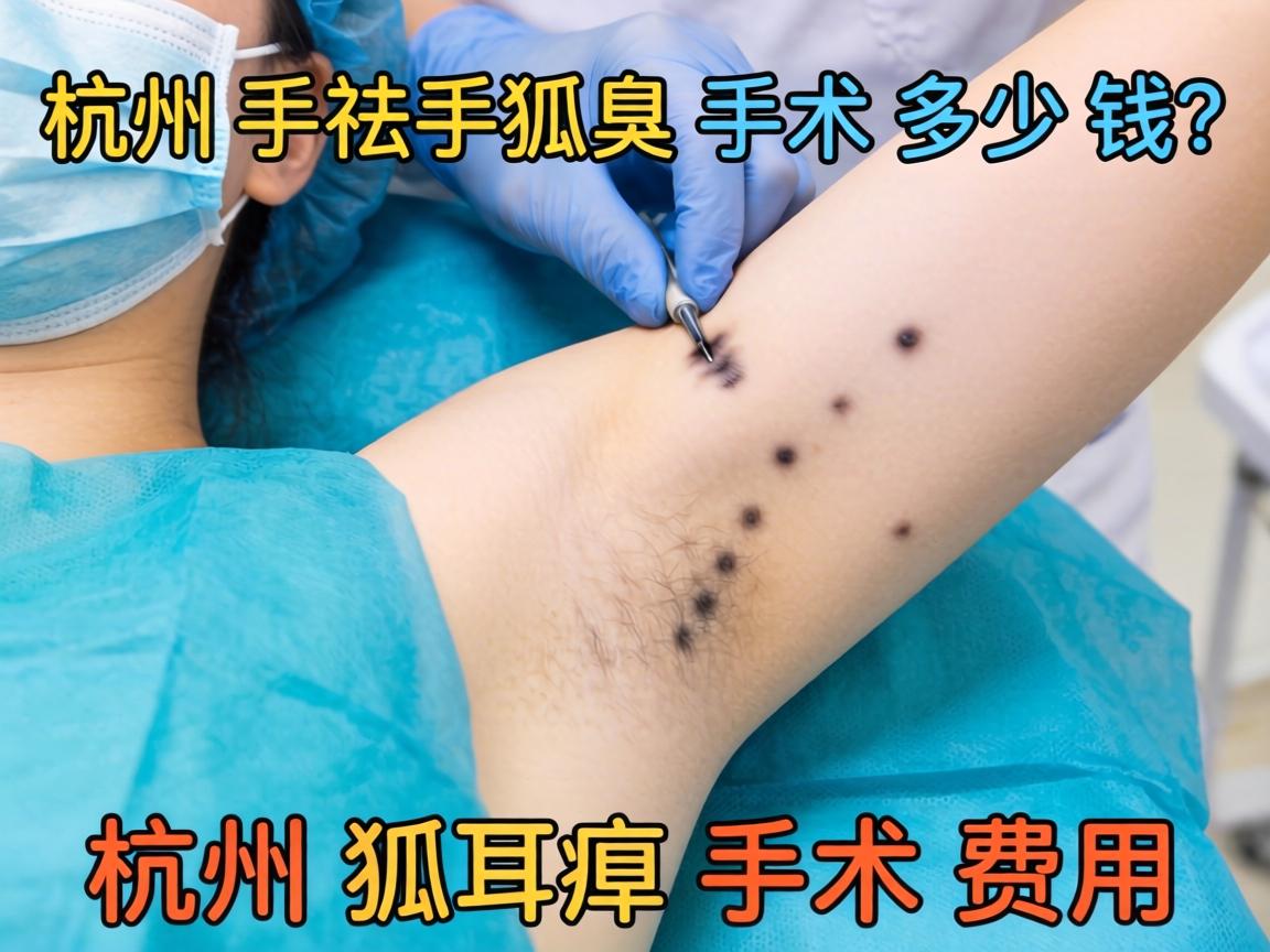 杭州祛狐臭手术多少钱？详解杭州狐臭手术费用