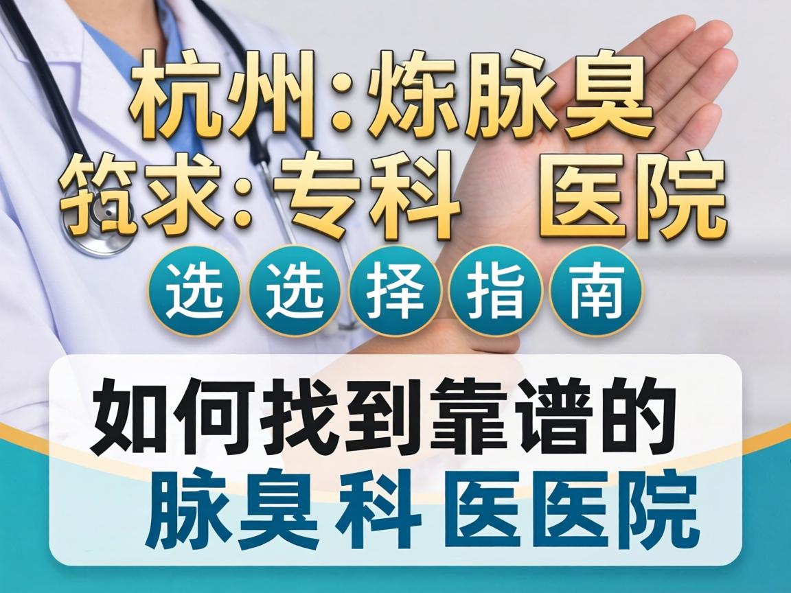 杭州腋臭专科医院选择指南,如何找到靠谱的腋臭科医院 杭州腋臭专科医院选择指南,如何找到靠谱的腋臭科医院