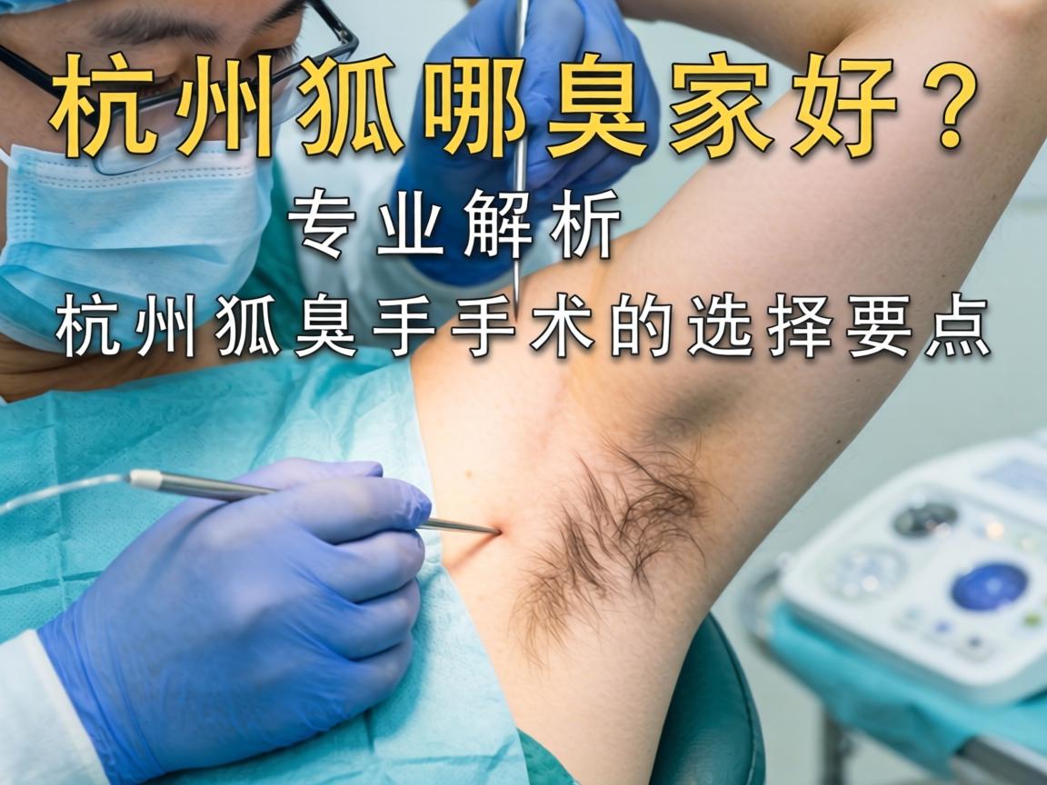 杭州狐臭手术哪家好？专业解析杭州狐臭手术的选择要点