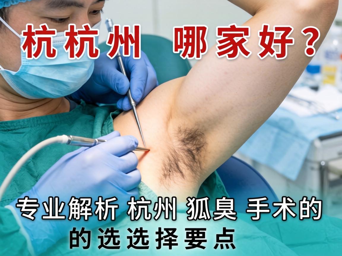 杭州狐臭手术哪家好？专业解析杭州狐臭手术的选择要点