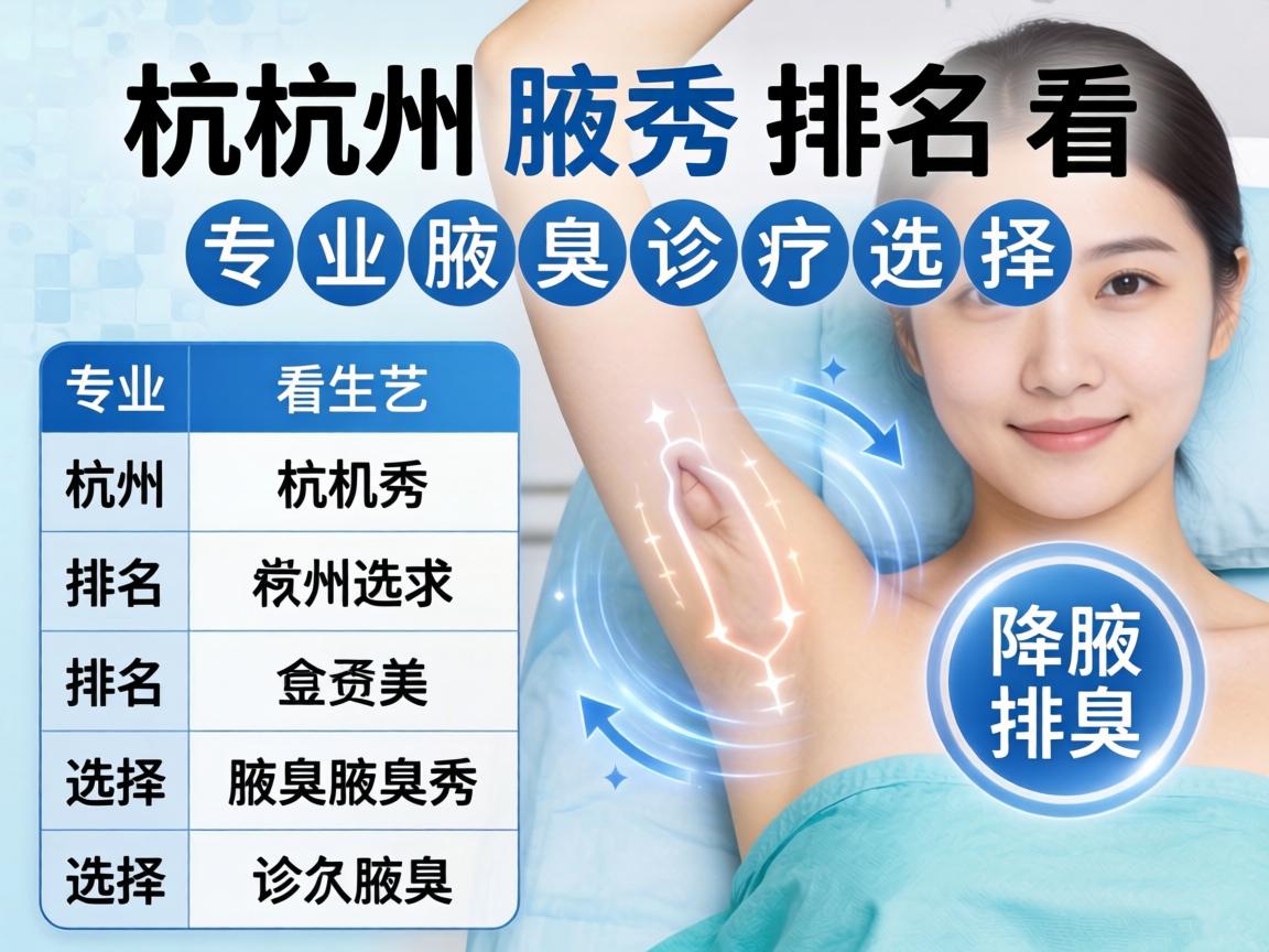 杭州腋秀排名解析，从杭州腋秀排名看专业腋臭诊疗选择