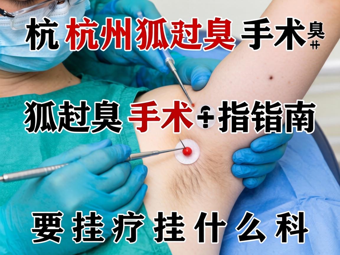 杭州狐臭手术指南，详解狐臭手术要挂什么科