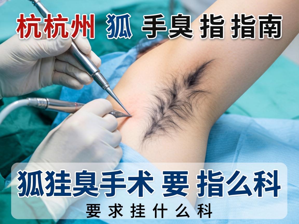 杭州狐臭手术指南，详解狐臭手术要挂什么科