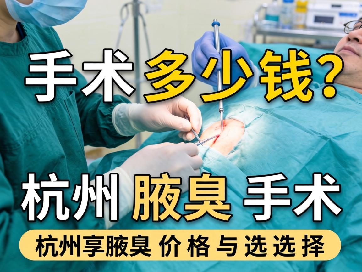 杭州腋臭手术多少钱？详解杭州腋臭手术价格与选择