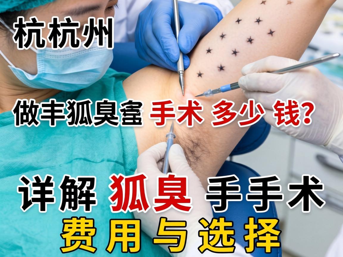 杭州做狐臭手术多少钱？详解狐臭手术费用与选择