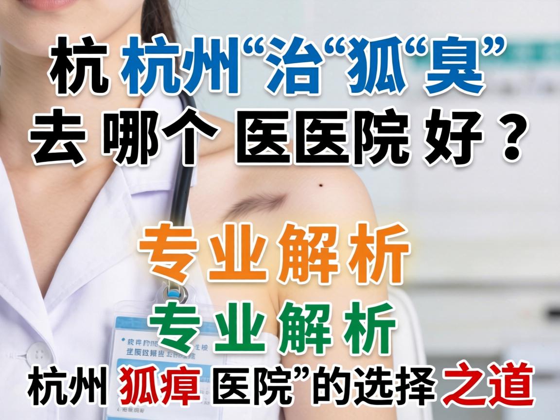 杭州治狐臭去哪个医院好？专业解析杭州狐臭医院的选择之道