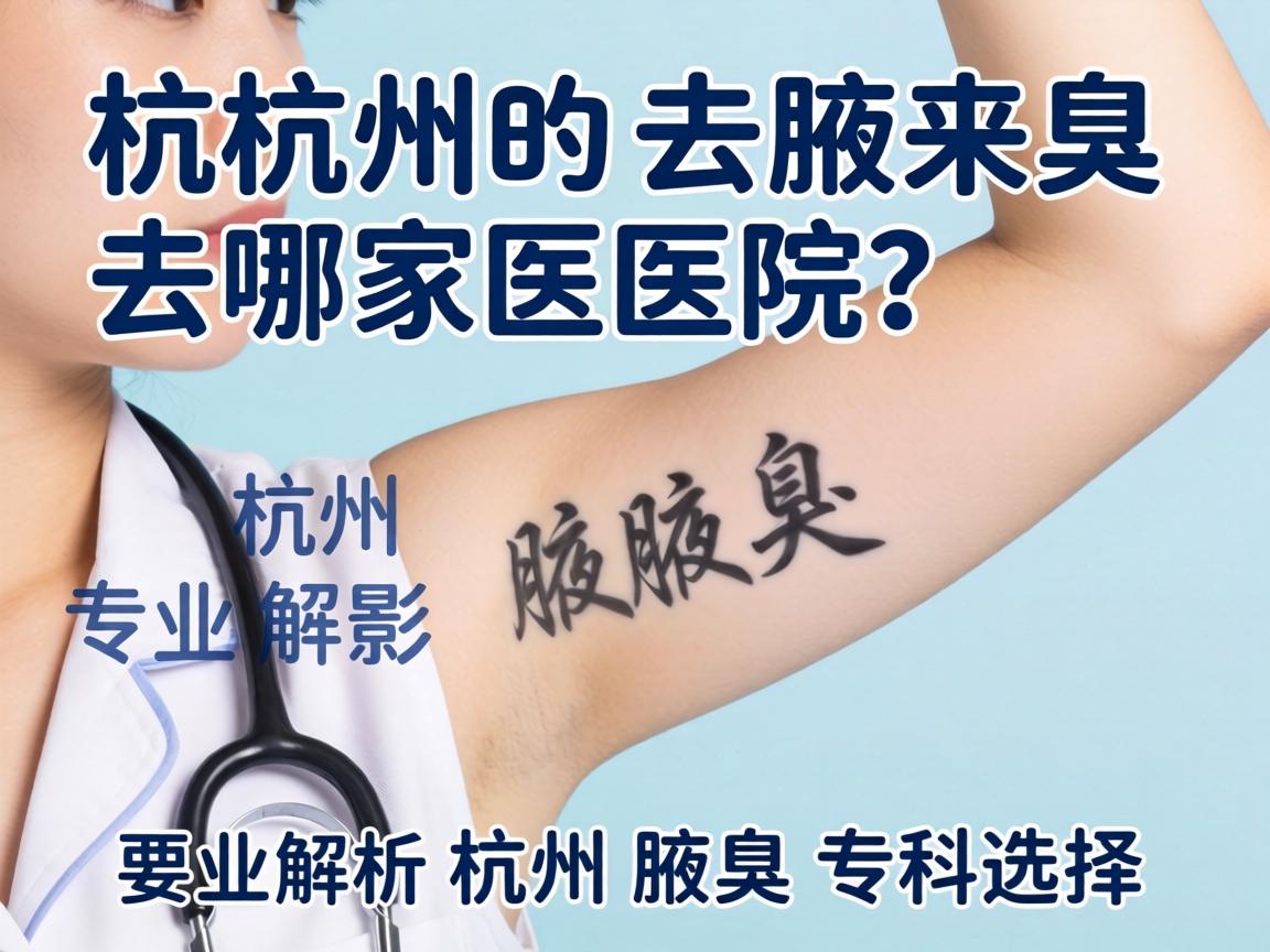 杭州腋臭去哪家医院？专业解析杭州腋臭专科选择