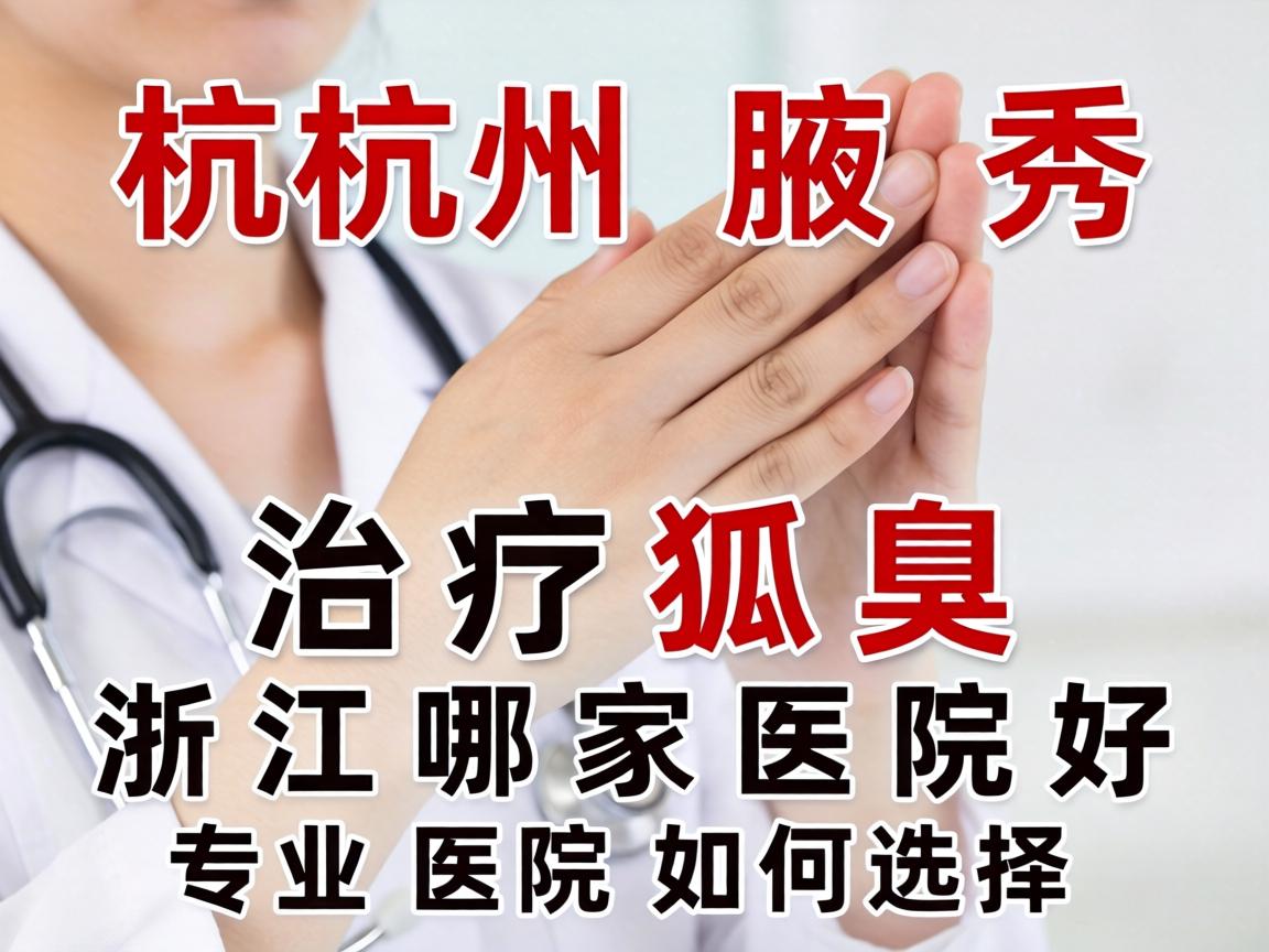 杭州腋秀解析，治疗狐臭浙江哪家医院好，专业医院如何选择