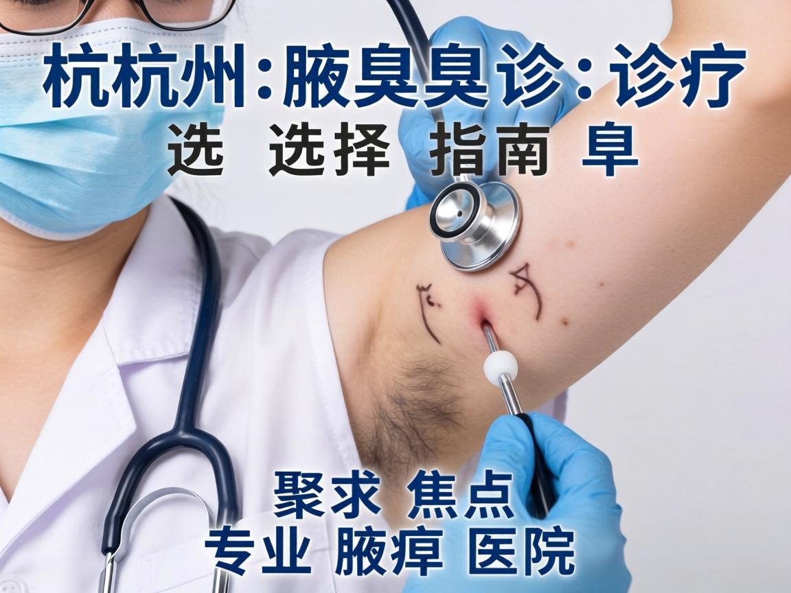 杭州腋臭诊疗选择指南，聚焦专业腋臭医院