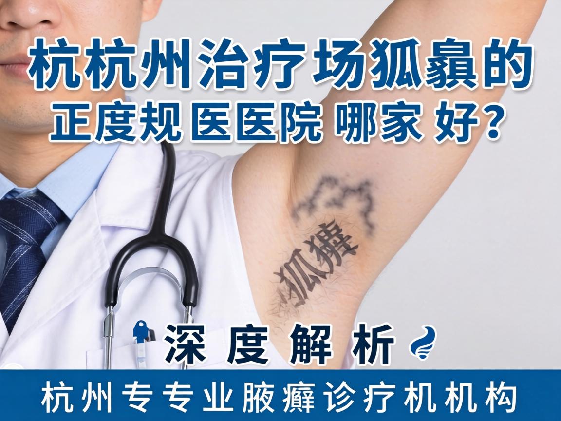 杭州治疗狐臭的正规医院哪家好？深度解析杭州专业腋臭诊疗机构