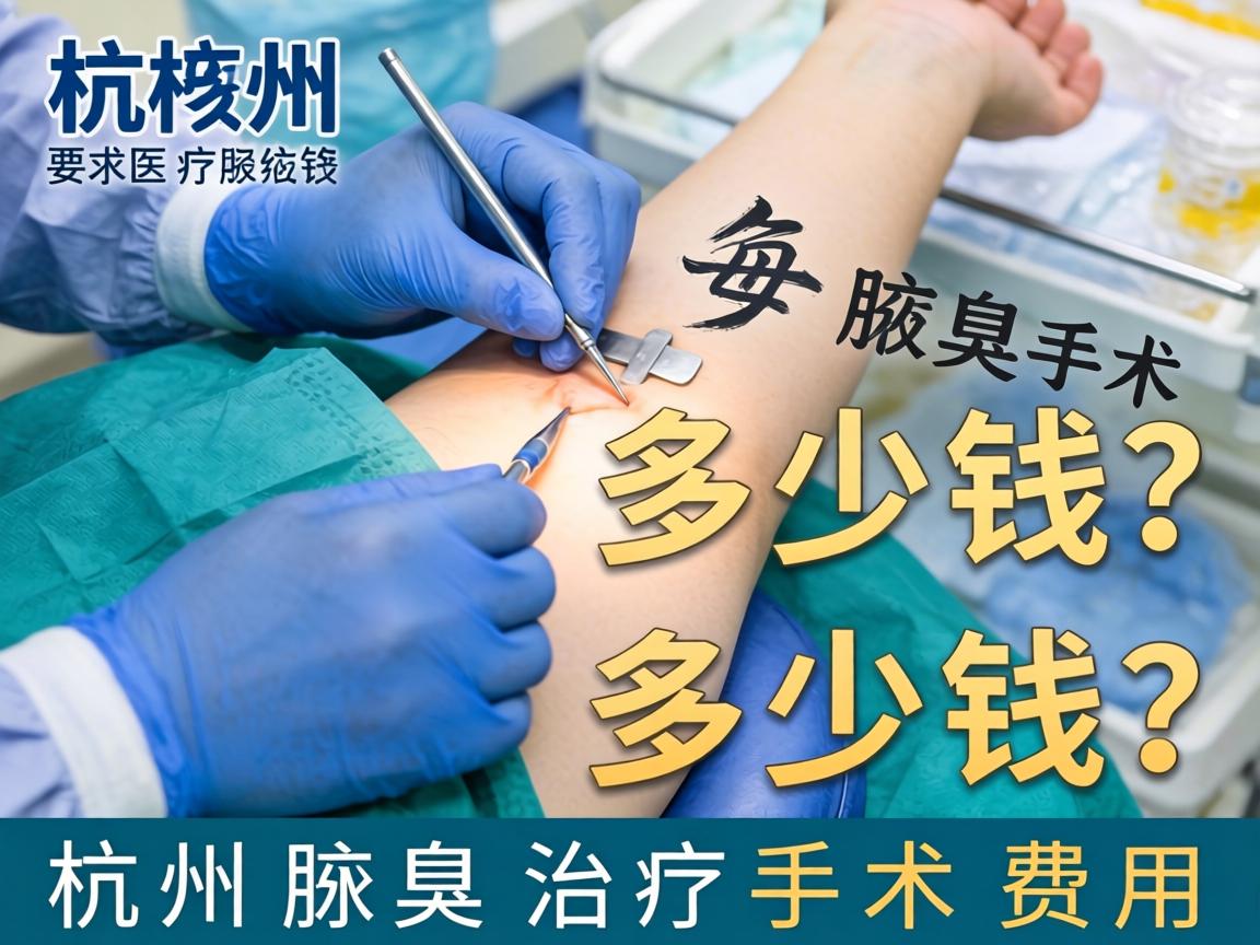 杭州腋臭手术多少钱？详解杭州腋臭治疗手术费用