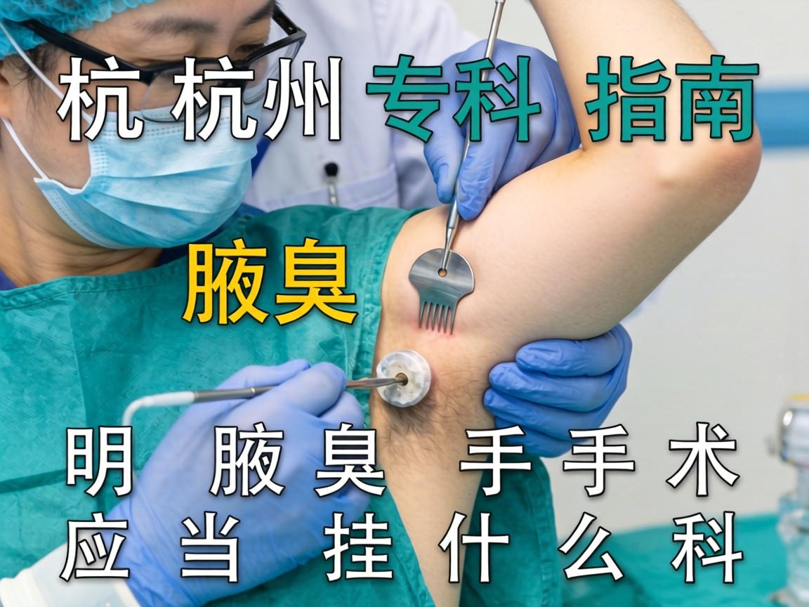 杭州腋臭手术专科指南,明晰腋臭手术应当挂什么科 杭州腋臭手术专科指南,明晰腋臭手术应当挂什么科