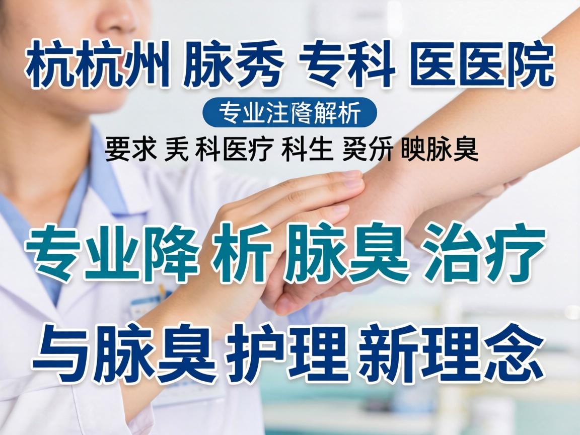 杭州腋秀专科医院，专业解析腋臭治疗与腋臭护理新理念