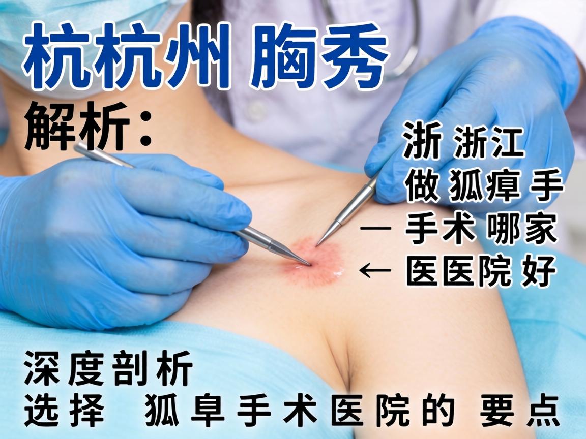 杭州腋秀解析，浙江做狐臭手术哪家医院好，深度剖析选择狐臭手术医院的要点