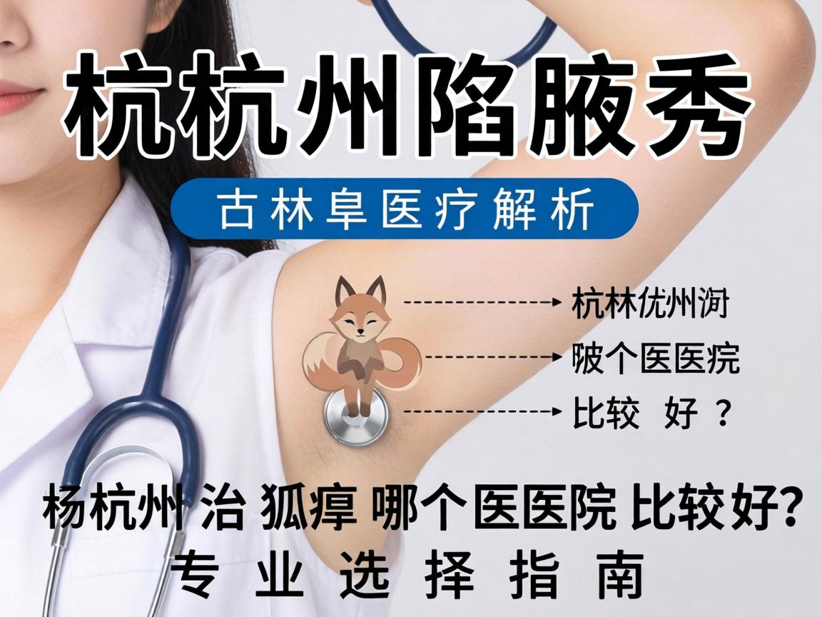 杭州腋秀解析，杭州治狐臭哪个医院比较好？专业选择指南
