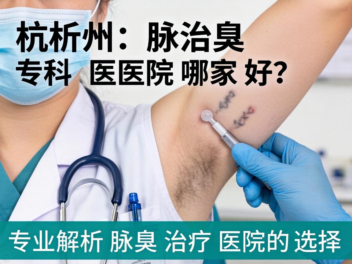 杭州腋臭专科医院哪家好？专业解析腋臭治疗医院的选择
