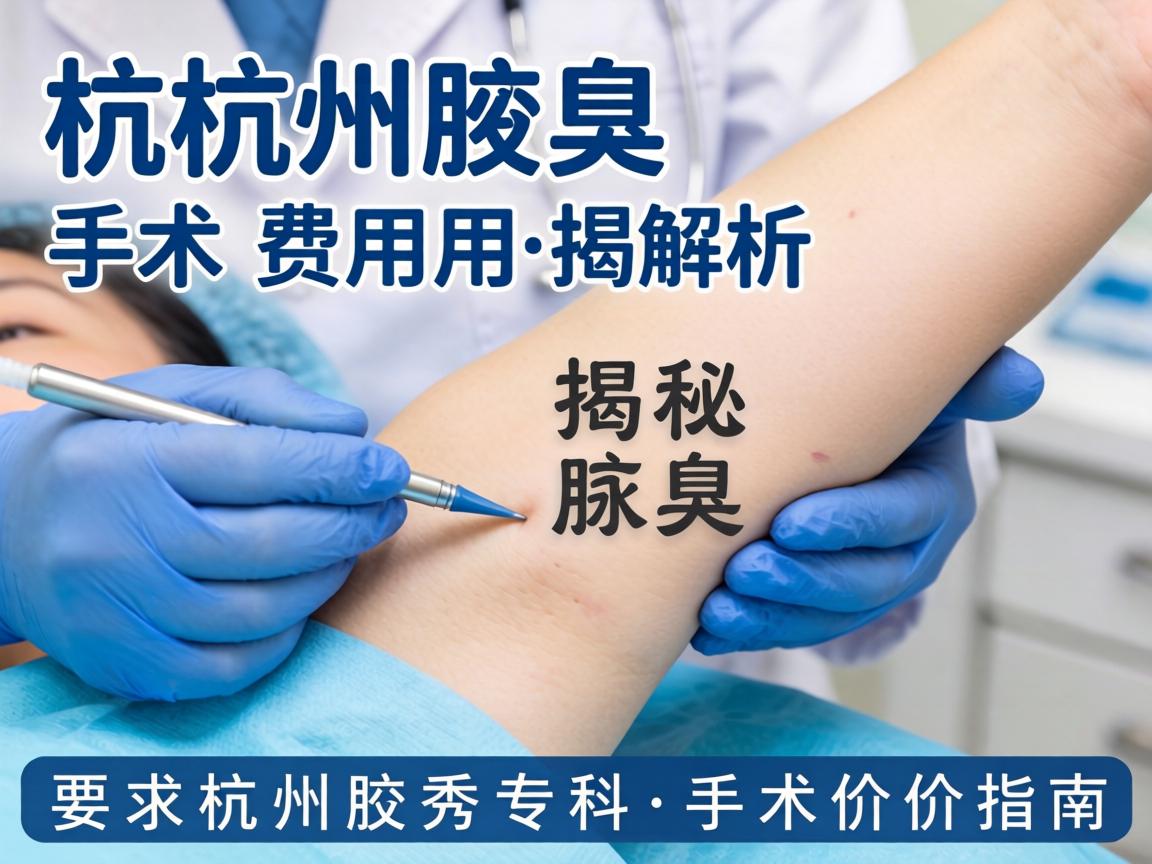杭州腋臭手术费用解析，揭秘杭州腋秀专科手术价格指南