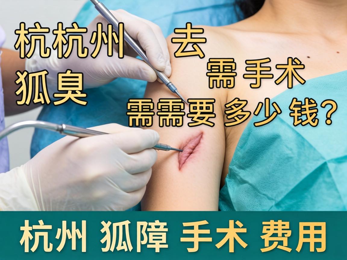 杭州去狐臭手术需要多少钱？详解杭州狐臭手术费用