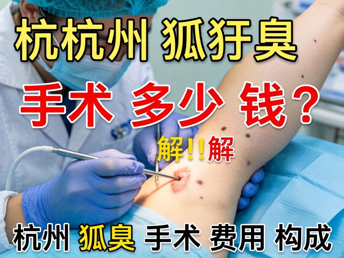 杭州狐臭手术多少钱？详解杭州狐臭手术费用构成