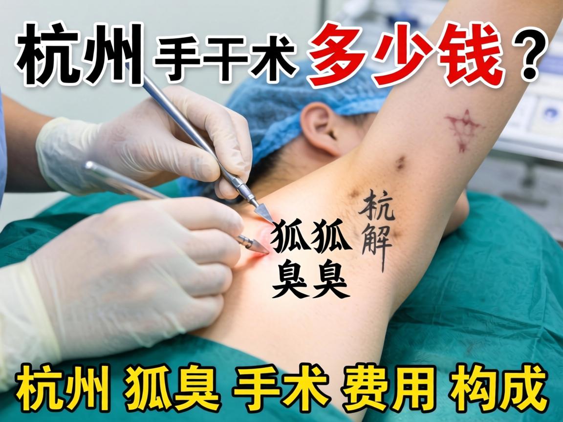 杭州狐臭手术多少钱？详解杭州狐臭手术费用构成