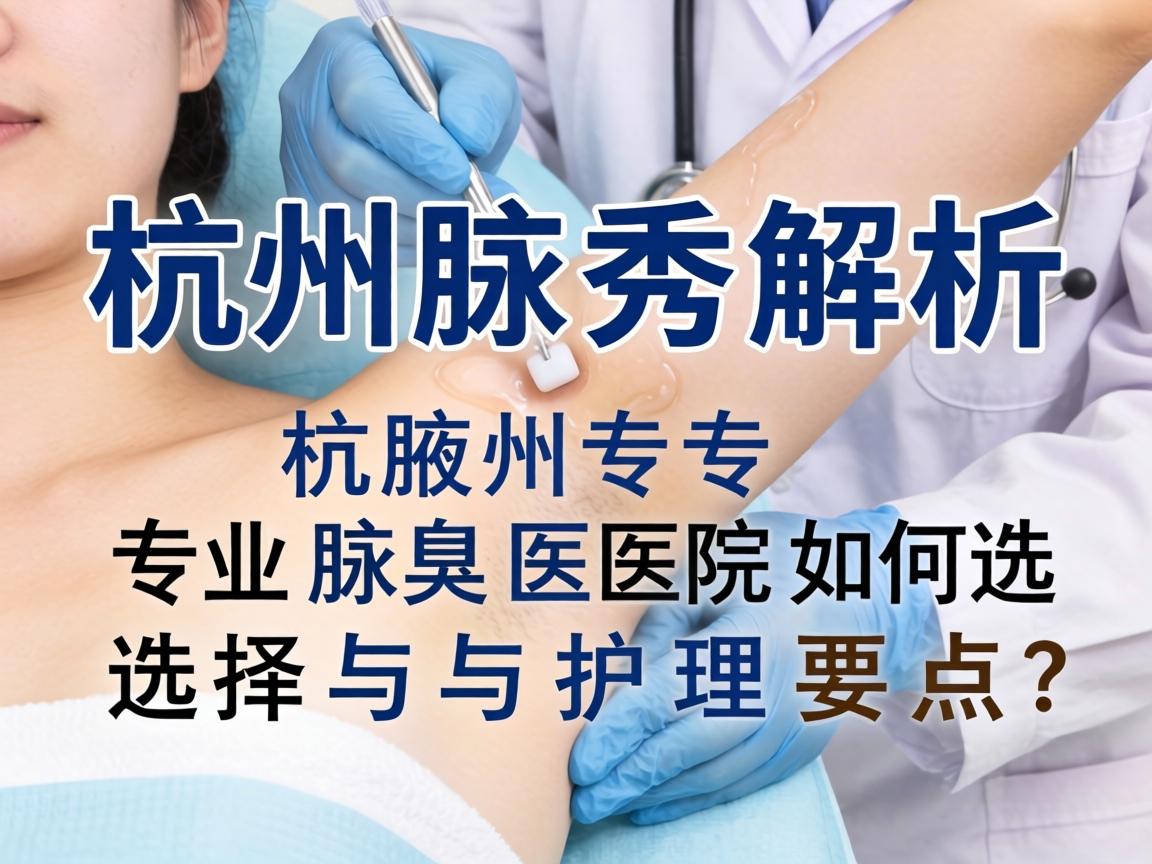 杭州腋秀解析，杭州专业腋臭医院如何选择与护理要点