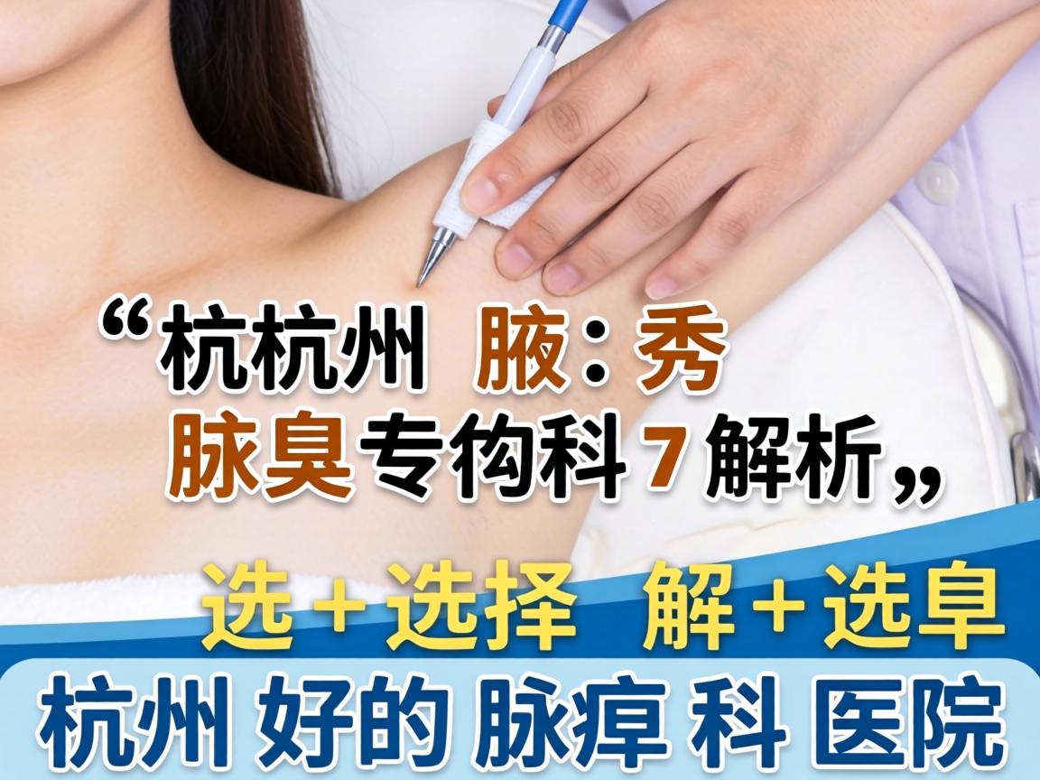 杭州腋秀腋臭专科解析，如何选择杭州好的腋臭科医院