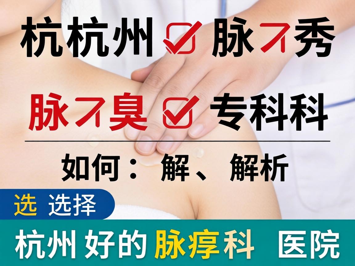 杭州腋秀腋臭专科解析，如何选择杭州好的腋臭科医院