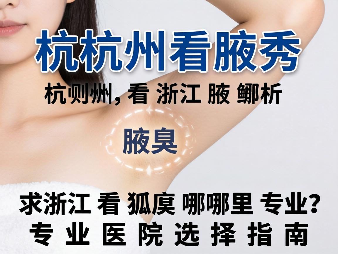 杭州腋秀解析，浙江看狐臭哪里专业？专业医院选择指南