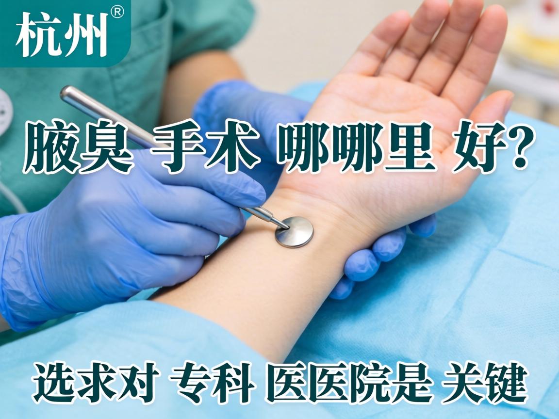 杭州腋臭手术哪里好？选对专科医院是关键