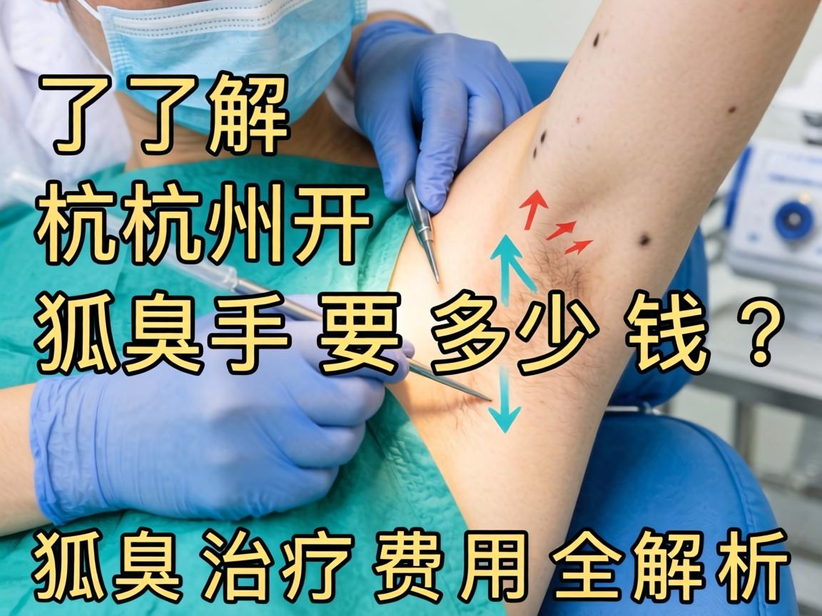 了解杭州开狐臭手术要多少钱？狐臭治疗费用全解析