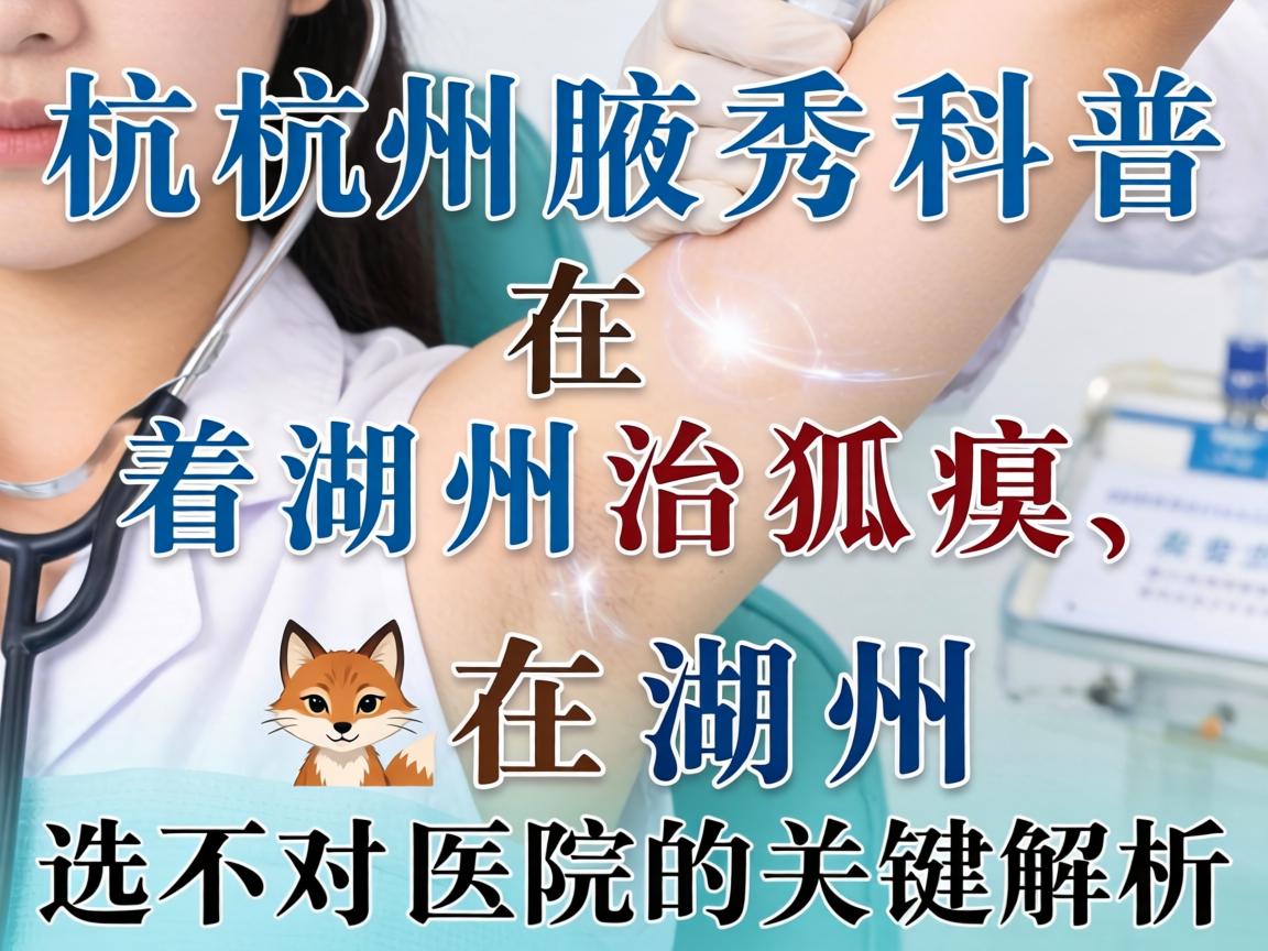 杭州腋秀科普，在湖州治狐臭，在湖州选对医院的关键解析