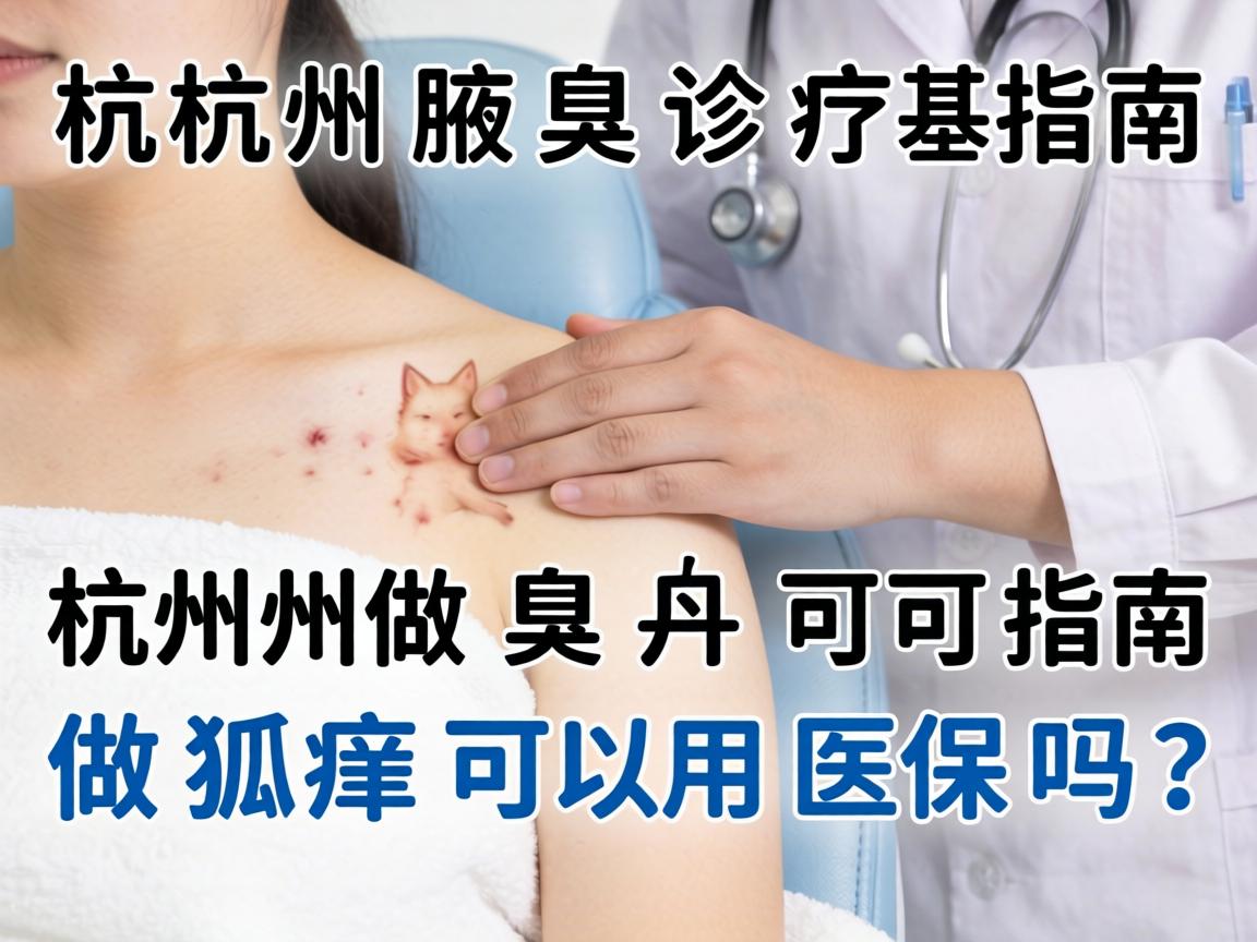杭州腋臭诊疗指南，在杭州做狐臭可以用医保吗？