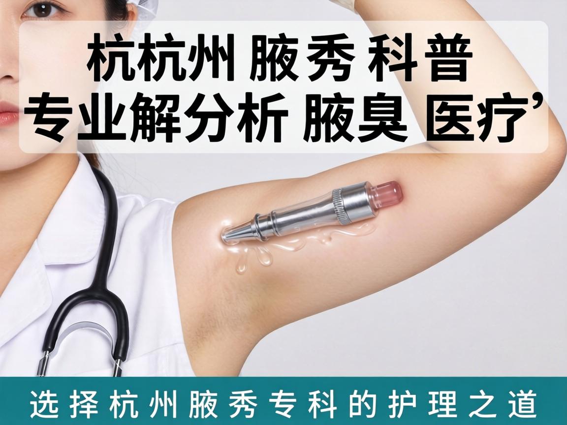 杭州腋秀科普，专业解析腋臭医疗，选择杭州腋秀专科的护理之道