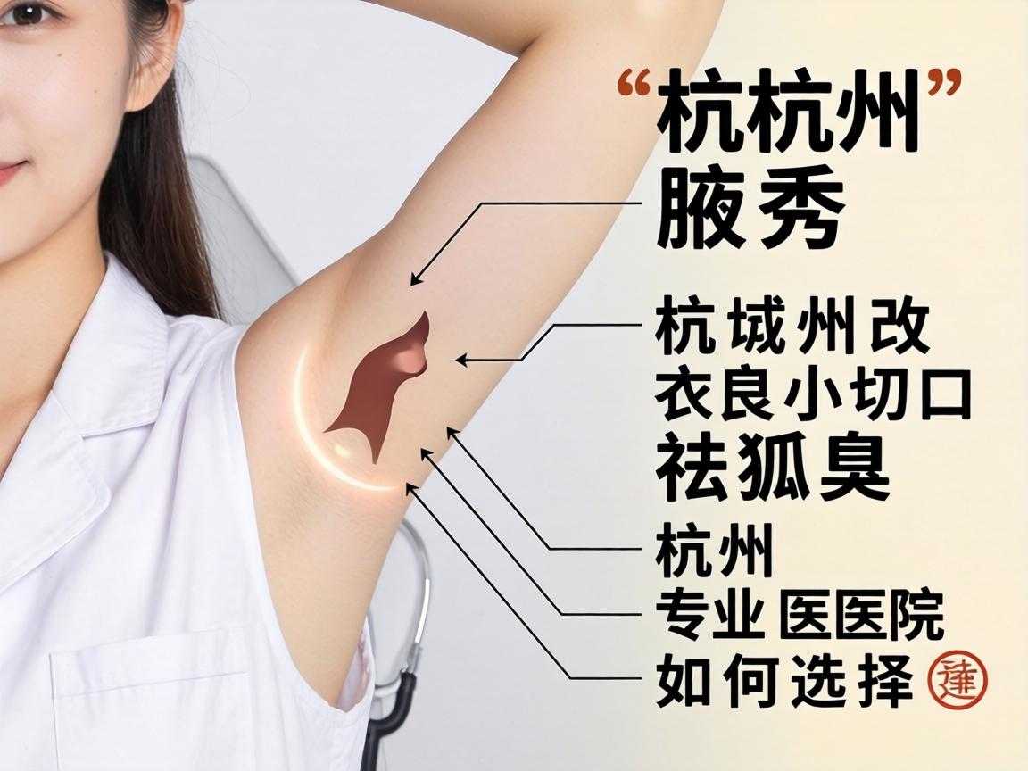 杭州腋秀解析，杭州改良小切口祛狐臭，杭州专业医院如何选择