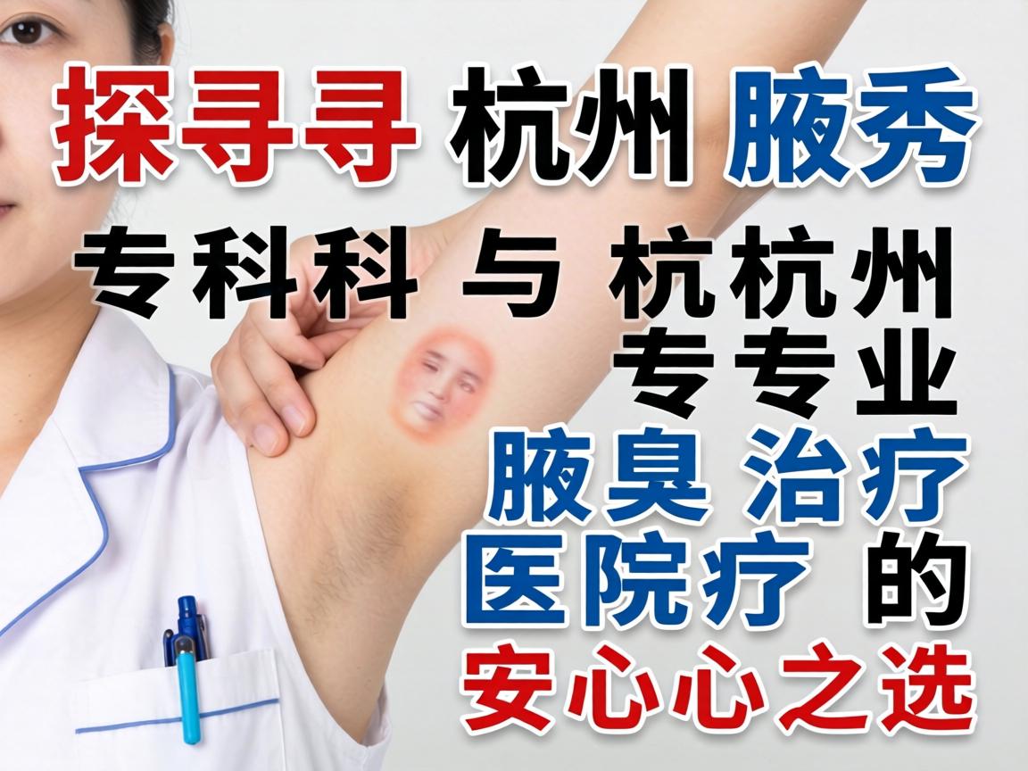 探寻杭州腋秀专科与杭州专业腋臭治疗医院的安心之选 探寻杭州腋秀专科与杭州专业腋臭治疗医院的安心之选