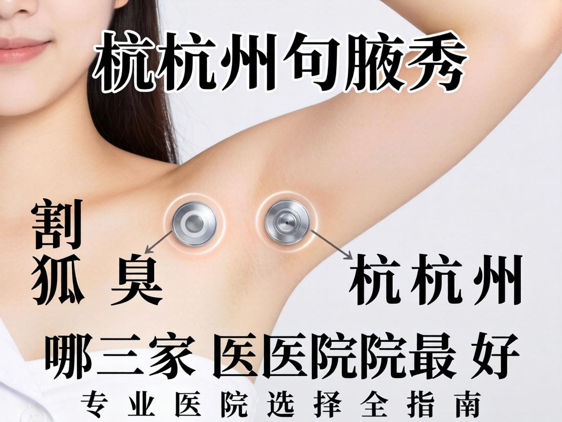 杭州腋秀解析，割狐臭杭州哪家医院最好，专业医院选择全指南