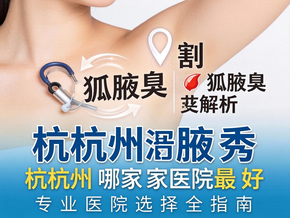 杭州腋秀解析，割狐臭杭州哪家医院最好，专业医院选择全指南