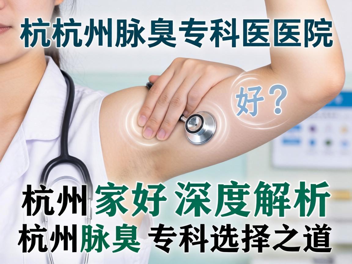 杭州腋臭专科医院哪家好？深度解析杭州腋臭专科选择之道