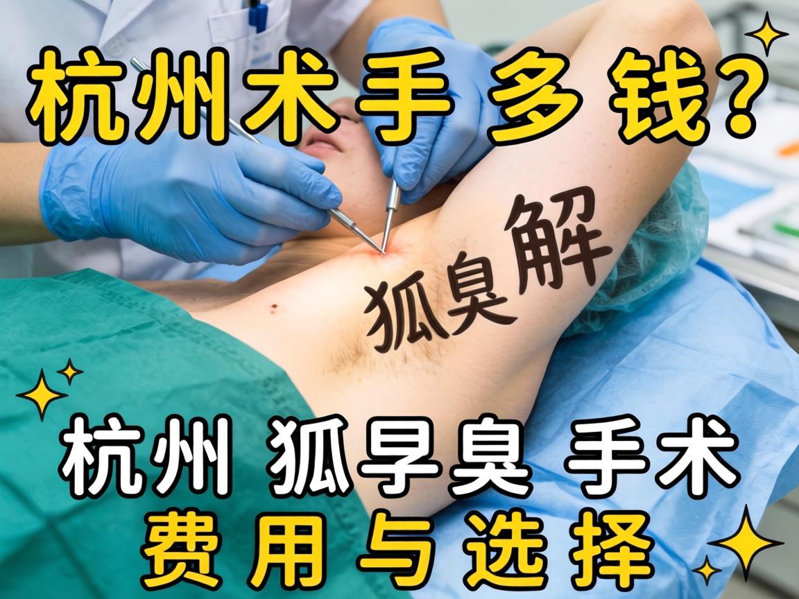 杭州狐臭手术多钱？详解杭州狐臭手术费用与选择