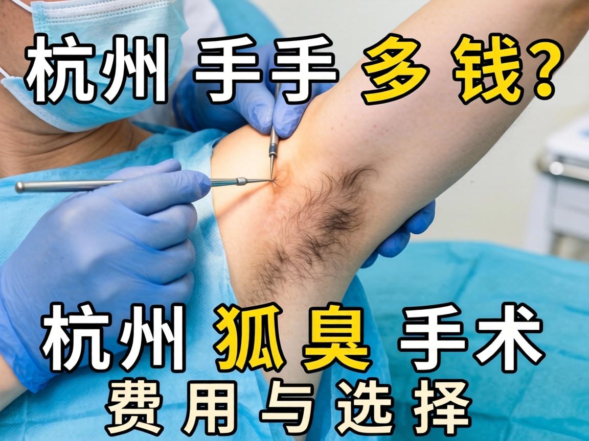 杭州狐臭手术多钱？详解杭州狐臭手术费用与选择