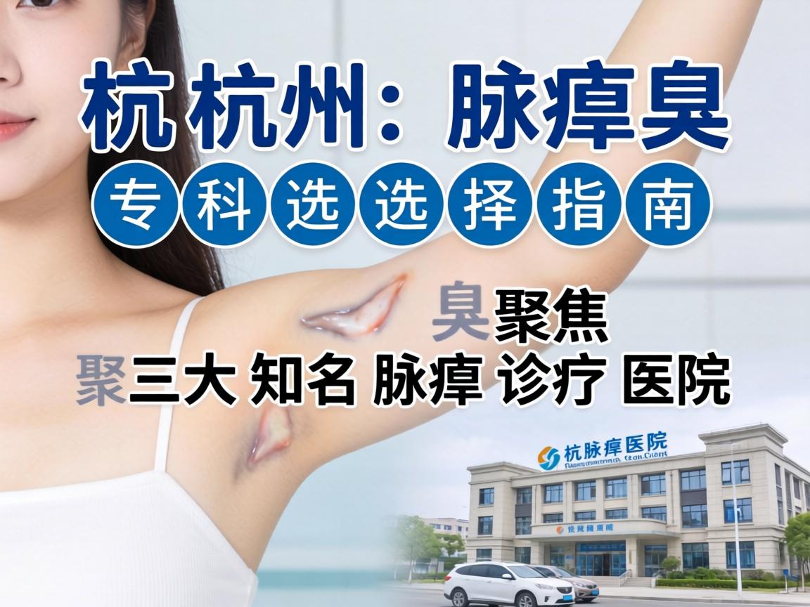 杭州腋臭专科选择指南，聚焦三大知名腋臭诊疗医院