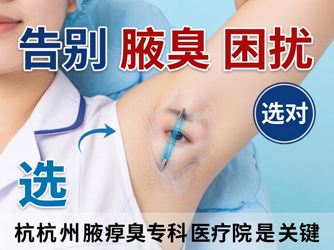告别腋臭困扰，选对杭州腋臭专科医院是关键