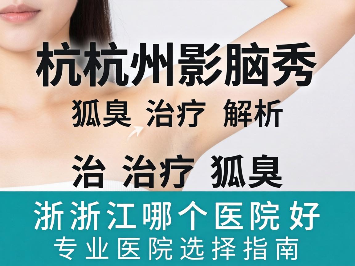 杭州腋秀解析，治疗狐臭浙江哪个医院好，专业医院选择指南