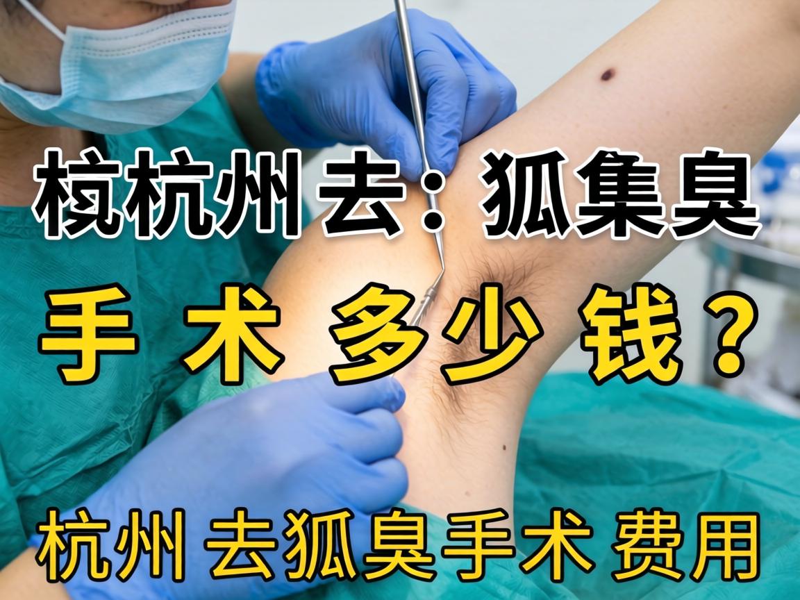 杭州去狐臭手术多少钱？详解杭州去狐臭手术费用
