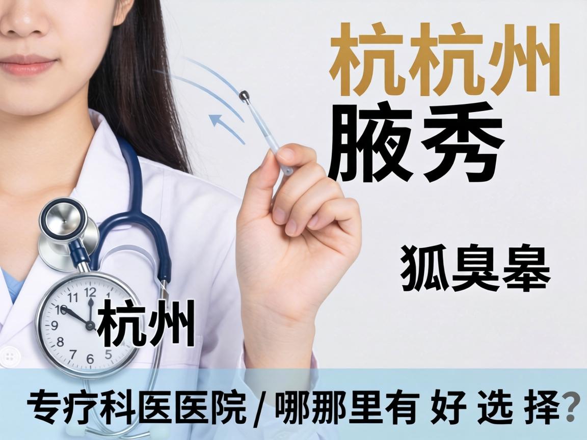 杭州腋秀解析，杭州狐臭专科医院哪里有好选择？