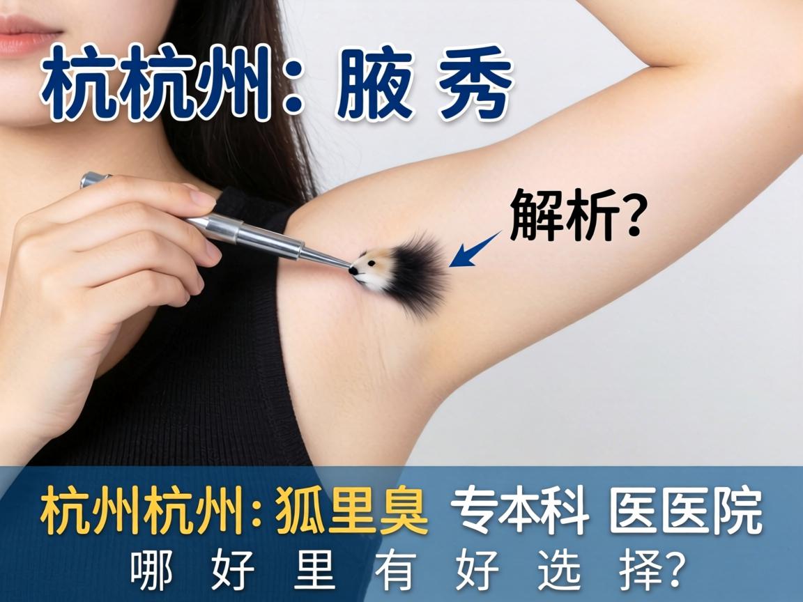 杭州腋秀解析，杭州狐臭专科医院哪里有好选择？