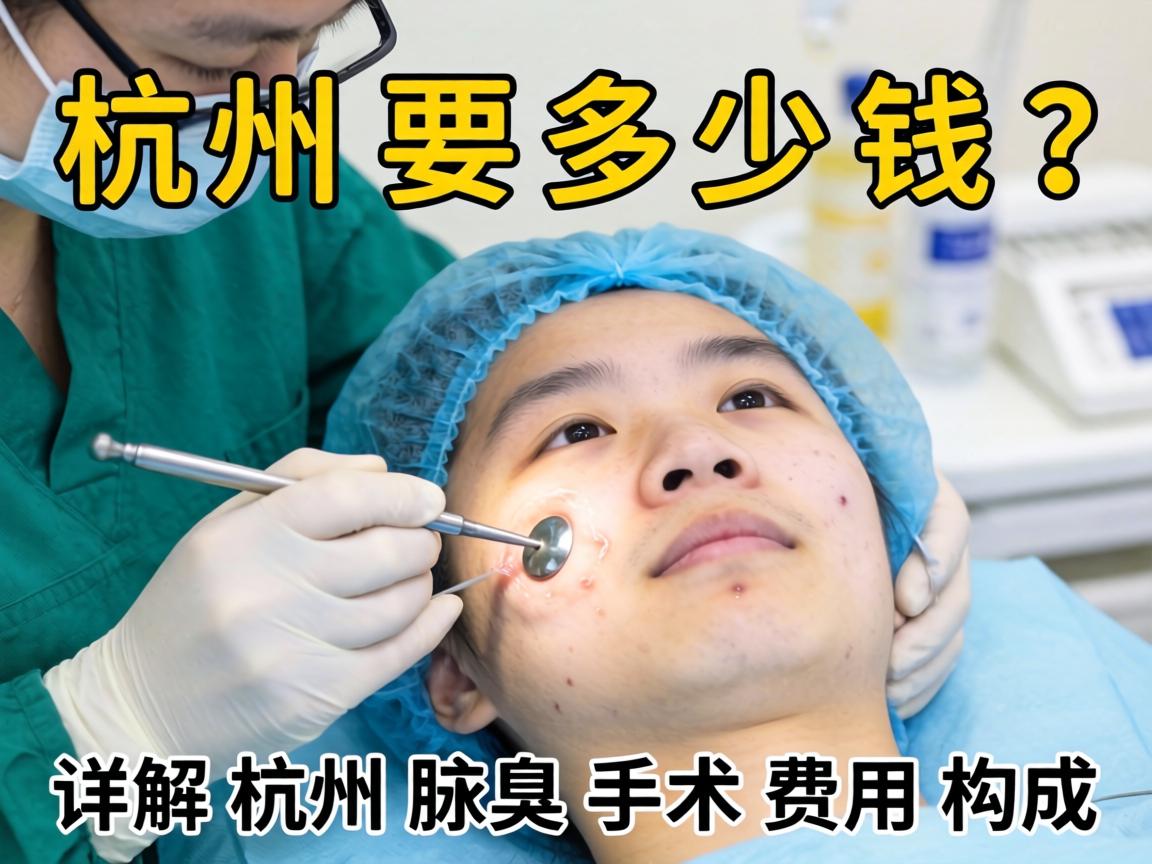杭州腋臭手术要多少钱？详解杭州腋臭手术费用构成