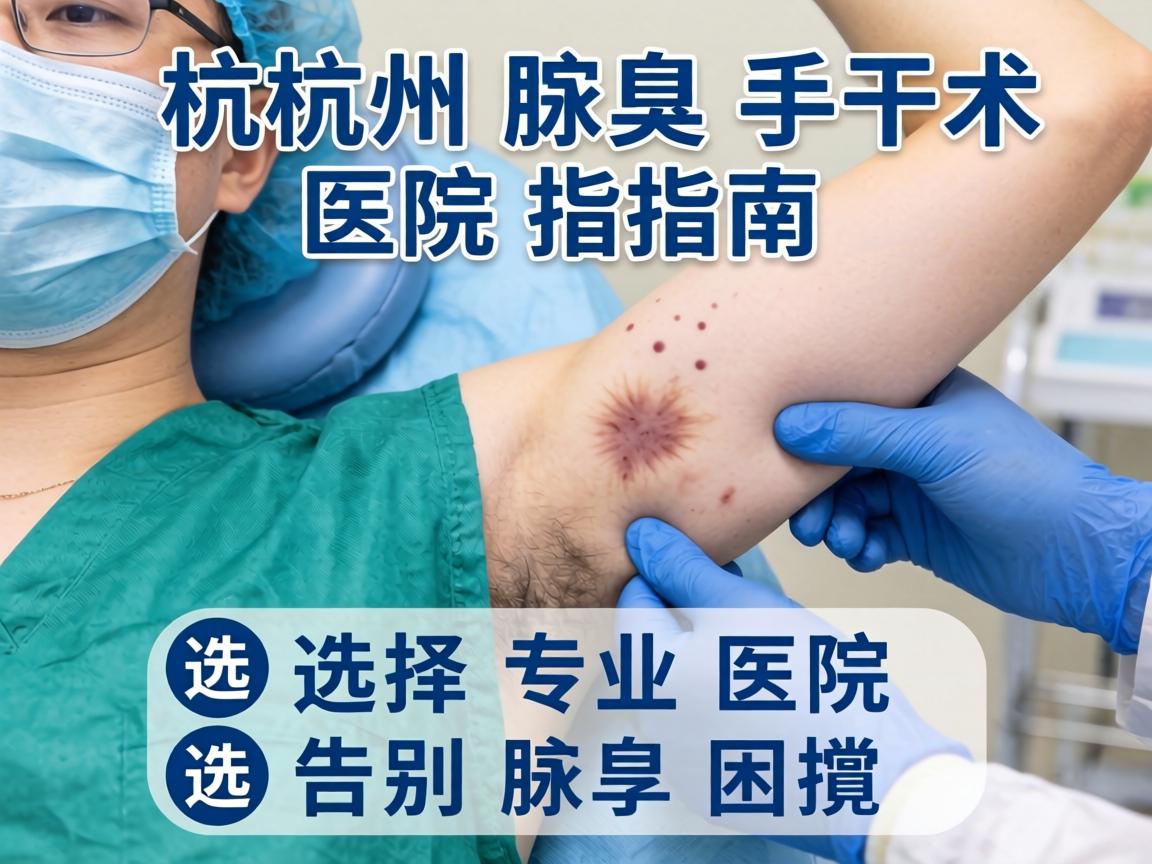 杭州腋臭手术医院指南，选择专业医院，告别腋臭困扰