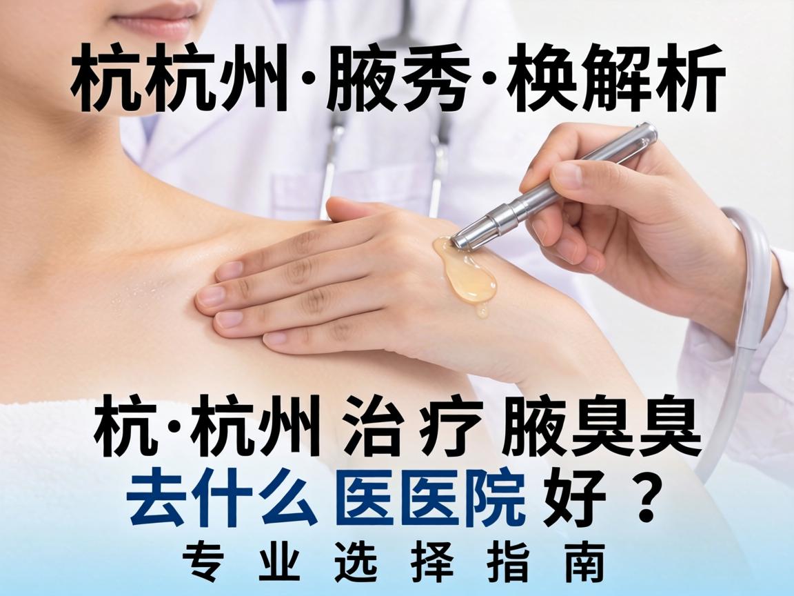 杭州腋秀解析，杭州治疗腋臭去什么医院好？专业选择指南